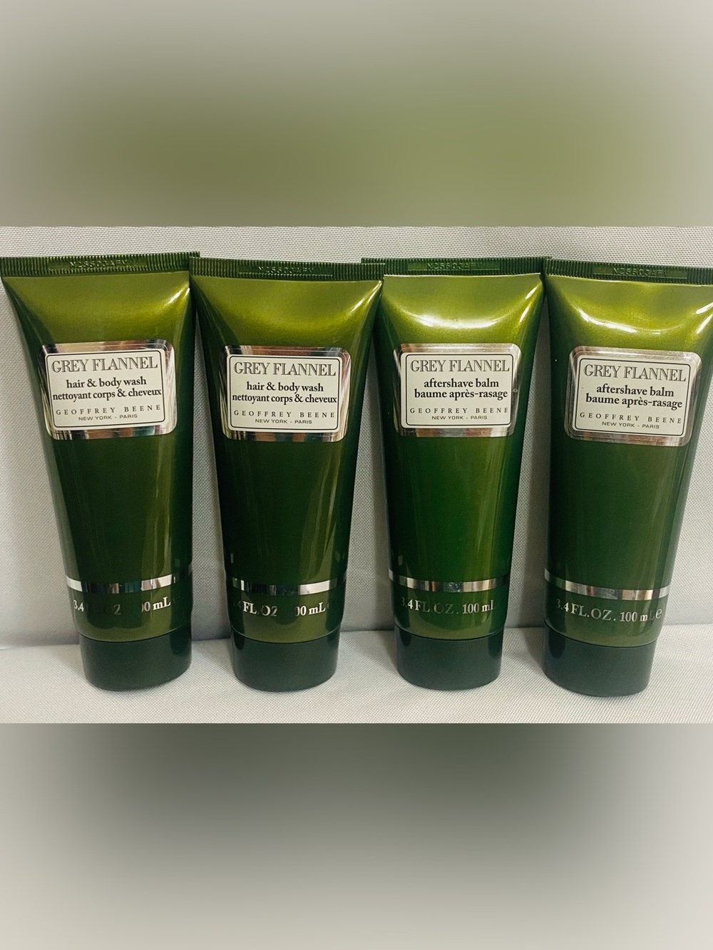 Geoffrey Beene Grey Flannel Grooming Bundle – 4 Piece Set